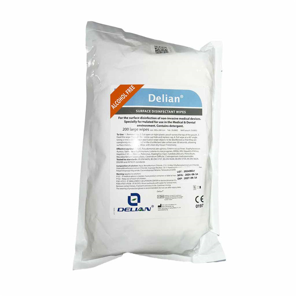 德联 医用表面卫生湿巾 200块擦拭布/袋