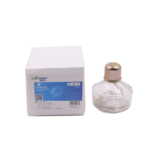 康田正/COTISEN 酒精灯/实验灯/医用带盖玻璃酒精灯/纯棉灯芯加热喷灯 100ml 酒精灯