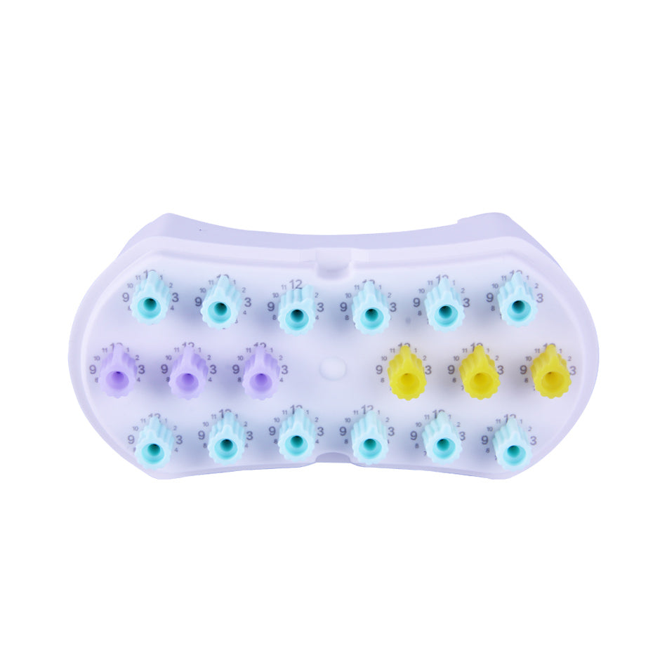 牙医公园/恒新 根管锉记数消毒盒 112mm*53mm*70mm 1个/盒 白色