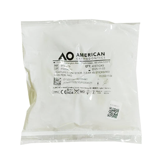 美国AO 牙科正畸橡皮圈 结扎橡皮圈 透明色 100支/包 854-279