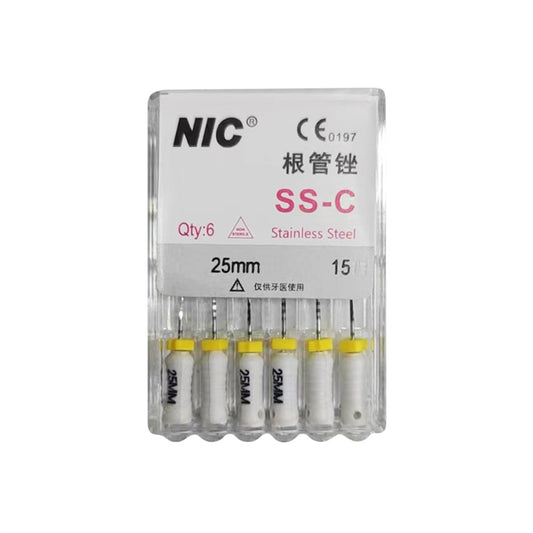 速航/NIC 手用不锈钢C锉 6支/盒 #6 21mm