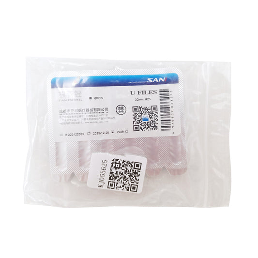 萨尼 根管锉 U-Files 6支/板 32mm #25
