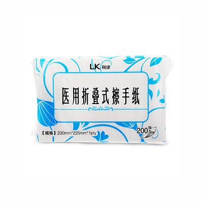 利康 医用折叠式擦手纸 225*230mm*200抽/包