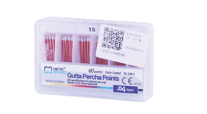 美塔/META Gutta Percha Points 牙胶尖（04锥度） 60支/盒 15#