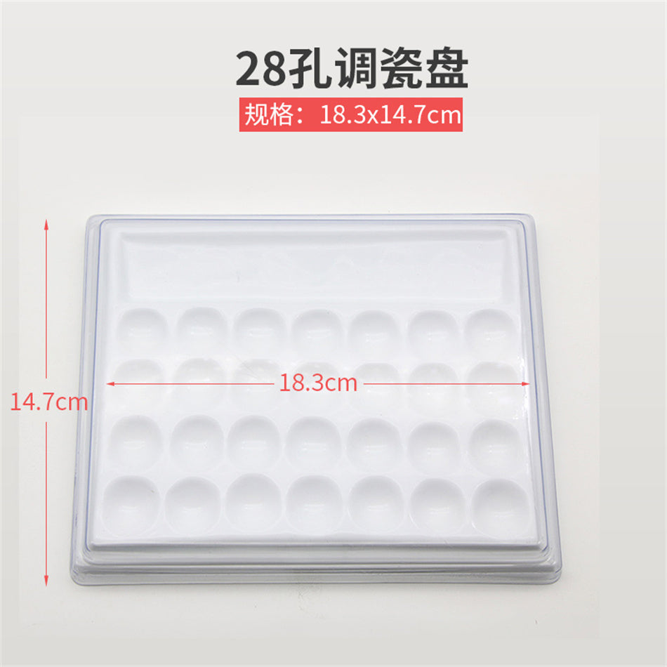 武汉金光 调瓷盘 调拌盘 6孔