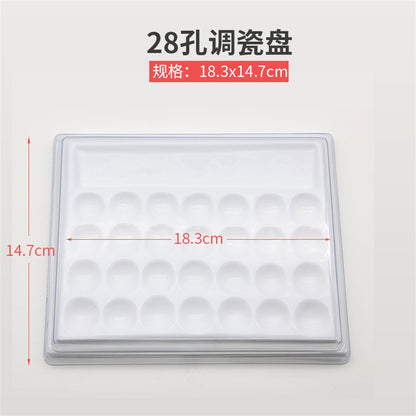 武汉金光 调瓷盘 调拌盘 6孔