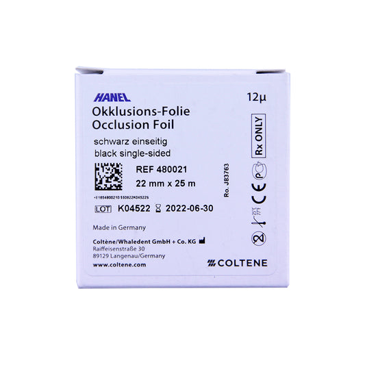 康特/COLTENE 咬合纸 12µm 22mm*25m/卷 单面黑色