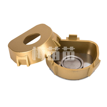 武汉金光 不沾石膏煮牙盒(镀铜) 带螺丝